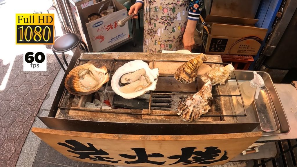 JAPANESE STREET FOOD | Fresh Grilled Oysters