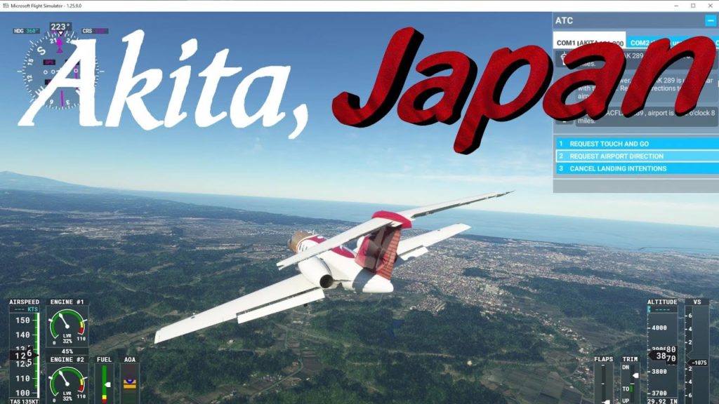 MSFS 2020 - JAPAN: Kitaakita to Akita