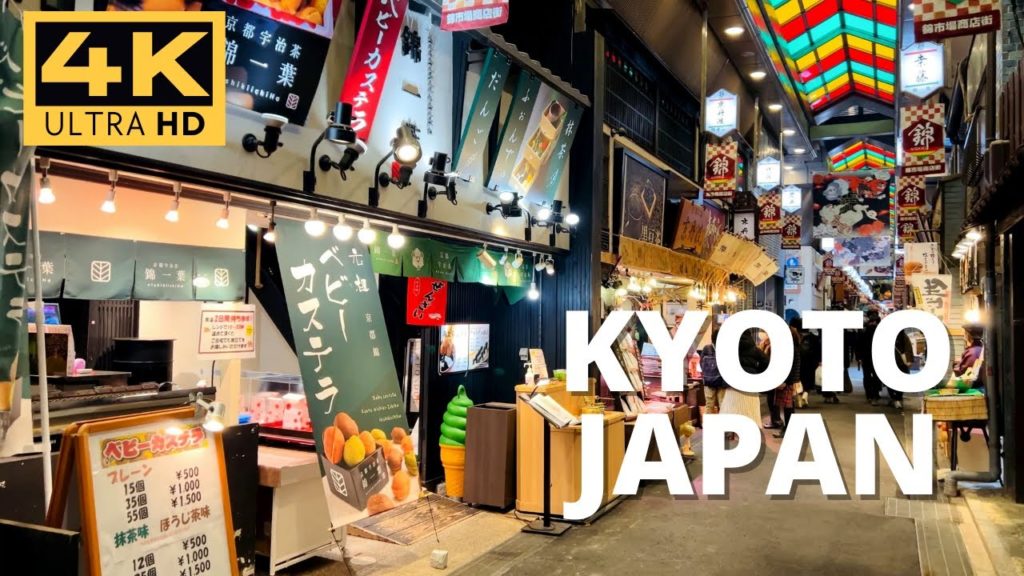 4K KYOTO JAPAN | Walking on Nishiki Market and Teramachi Kyogoku to the famous Pontocho Street