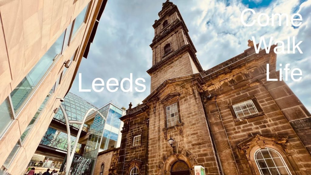 Leeds City Centre Walking - 4K 3D Audio 🎧