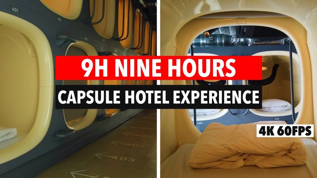 9h Nine Hours Capsule Hotel | Cheap and Spacious Hotel in Tokyo, Japan | 4K 60FPS