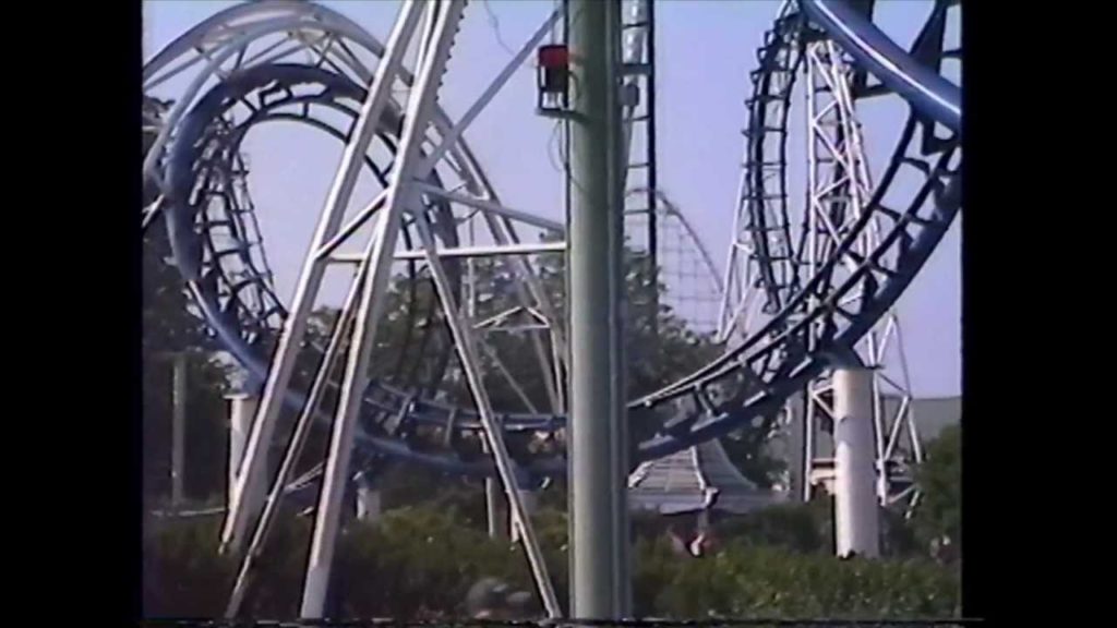 Corkscrew Roller Coaster Off-Ride POV Cedar Point Sandusky Ohio 1996