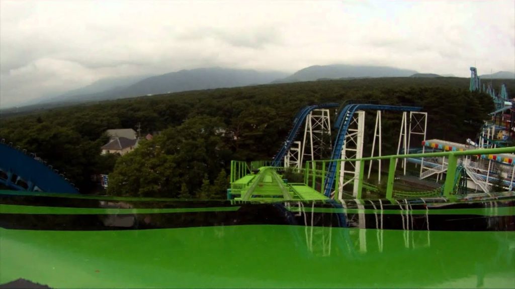 Thunder Coaster Roller Coaster Front Seat POV Looping Corkscrew Nasu Highland Japan