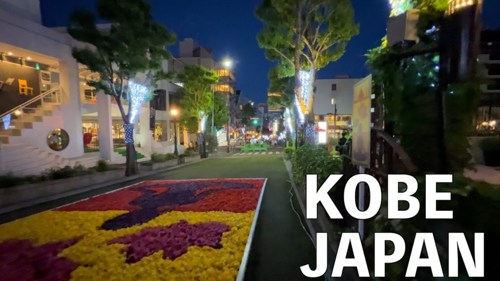 【4K】Walking in Kitano, Kobe in the evening and at night| Hyogo, Japan