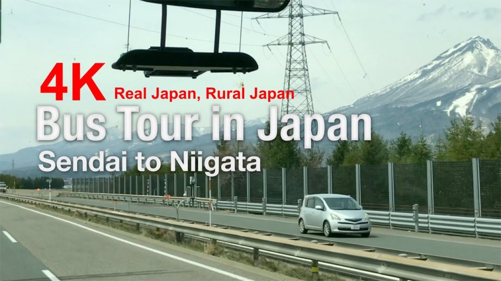 4K Japan Bus Tour | Sendai to Niigata - Travel and Watch, Real Japan and Rural Japan.