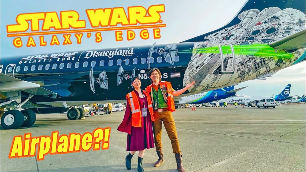 We flew on the NEW Star Wars Galaxy's Edge Airplane to Disneyland! We flew on the NEW Star Wars Galaxy's Edge Airplane to Disneyland!