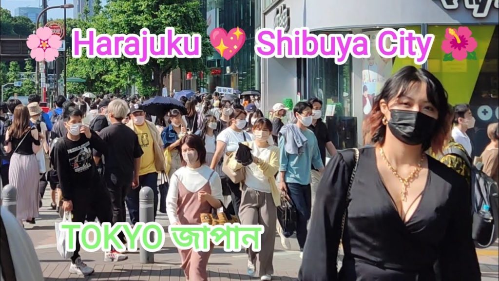 [4K] Early Summer Walk.  Around the 🌸 Harajuku 💖 / Takeshita Street. Tokyo.  জাপান ভ্রমণ। June 2022.
