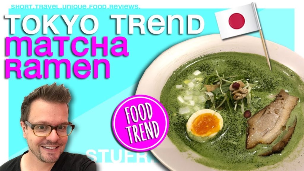 GREEN TEA MATCHA RAMEN NOODLES in Japan [ Mensho Tokyo Shinjuku ]