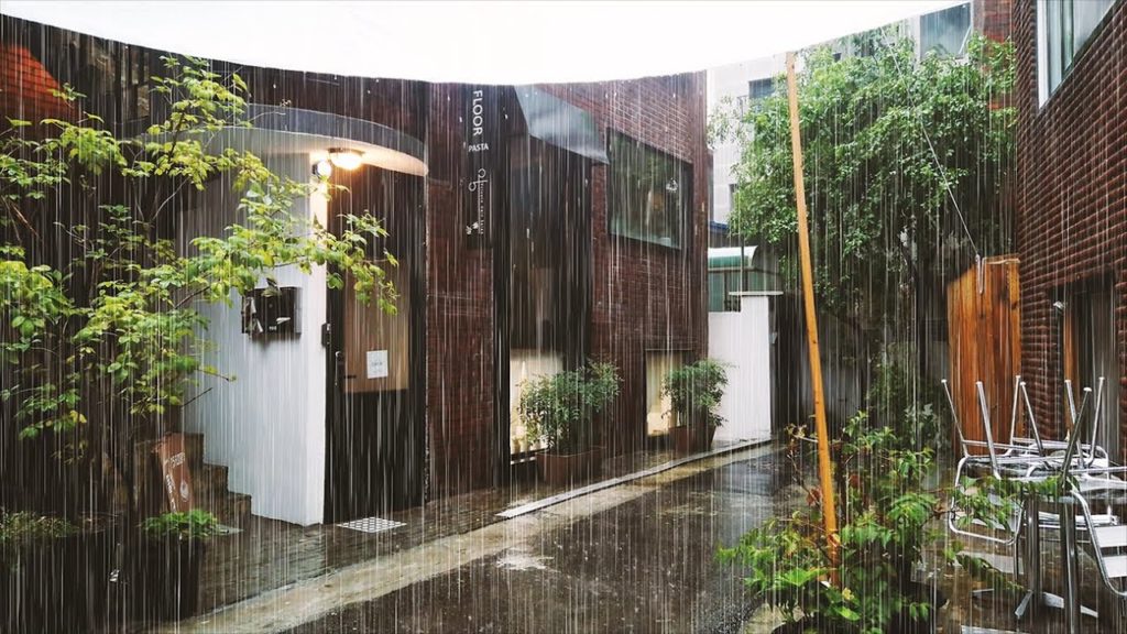 (4K) Walking in Heavy Rain | Streets & Village | Binaural Rain Sounds | S.Korea | 폭우 소나기 빗소리