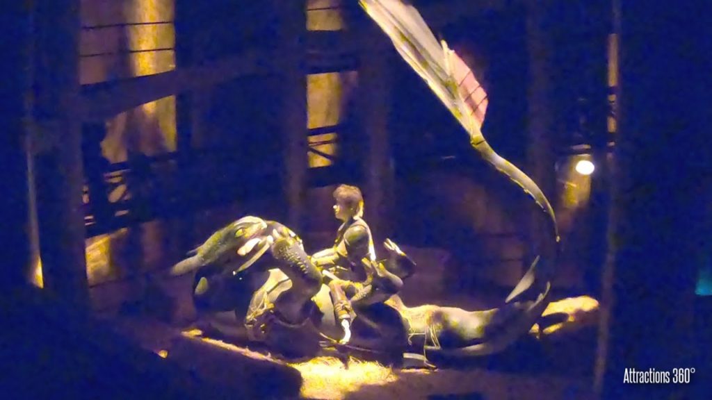 [4K] How to Train Your Dragon Ride - Dragon Gliders Coaster Ride