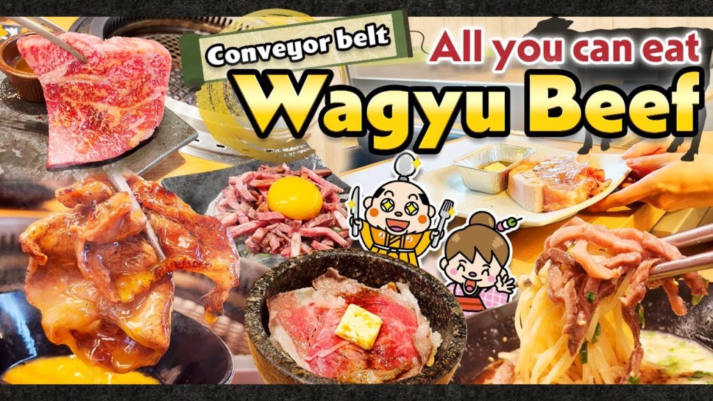 All you can eat wagyu beef! Conveyor belt yakiniku restaurant! Japan All you can eat wagyu beef! Conveyor belt yakiniku restaurant! Japan