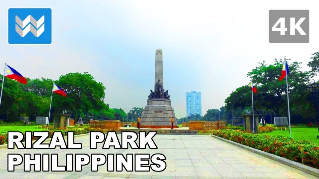 Walking tour of Rizal Park (Luneta) in Manila | Philippines Travel Guide 【4K】 🇵🇭
