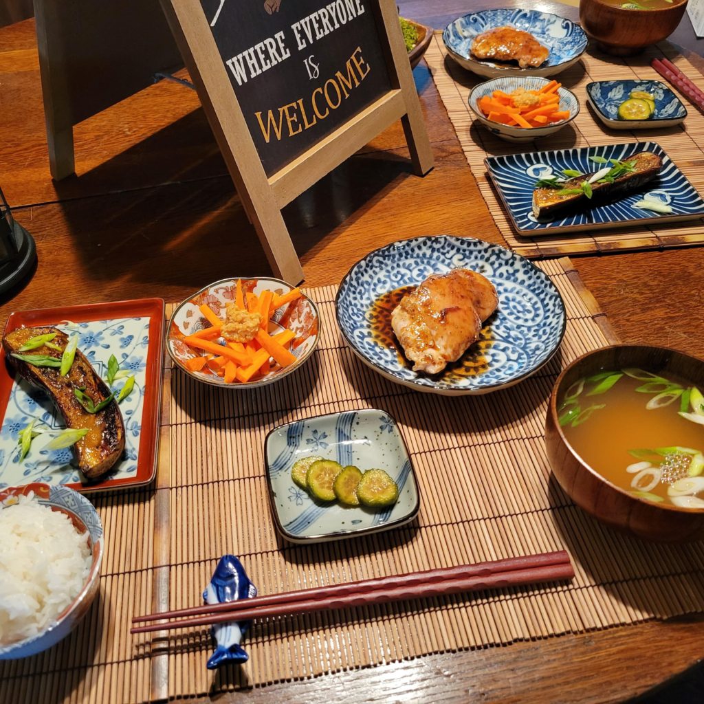 everything about dinner was good, but the miso eggplant was divine