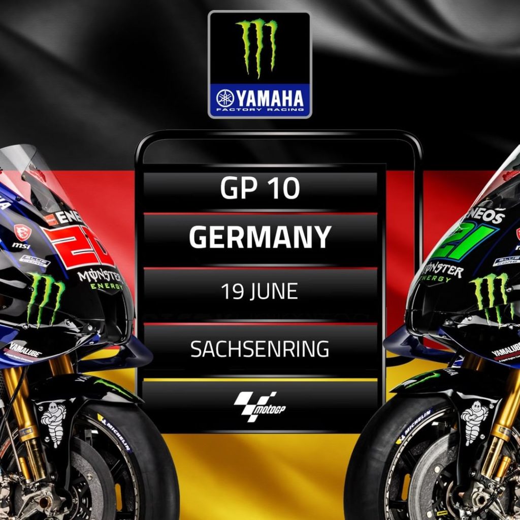 Round 10 already?! Where does the time go?  #MonsterYamaha | #MotoGP | #German...