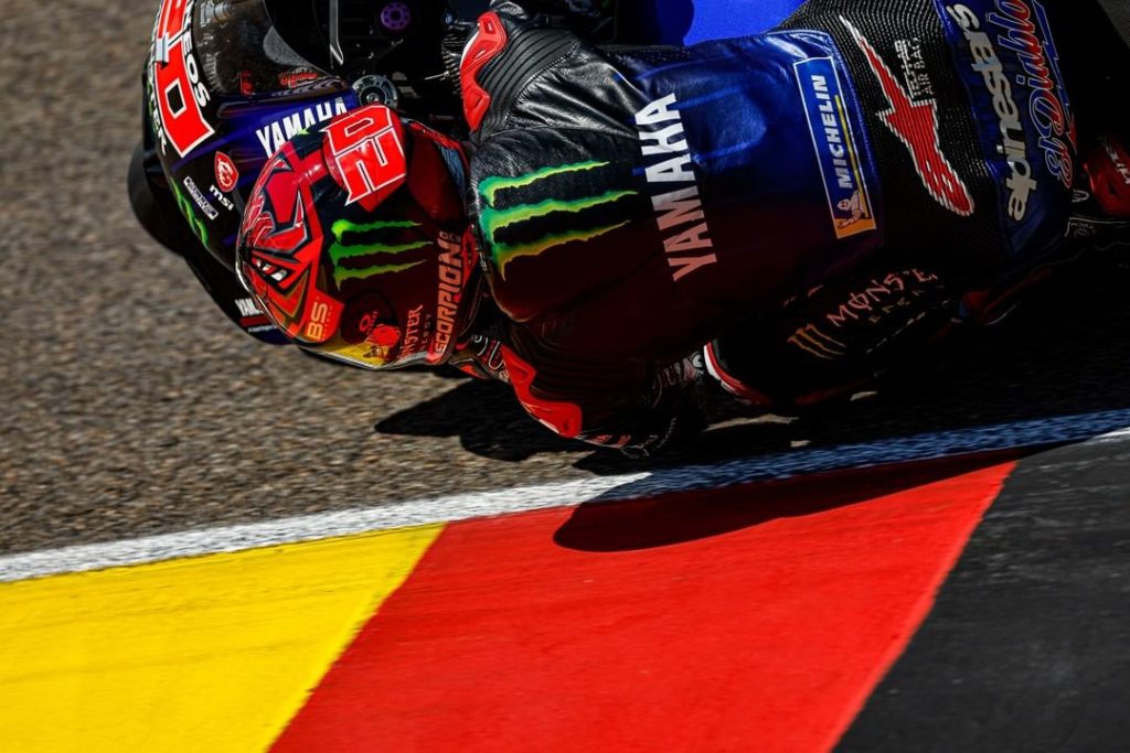 @fabioquartararo20's lean angle at the Sachsenring is on the limit  #theMasterC...