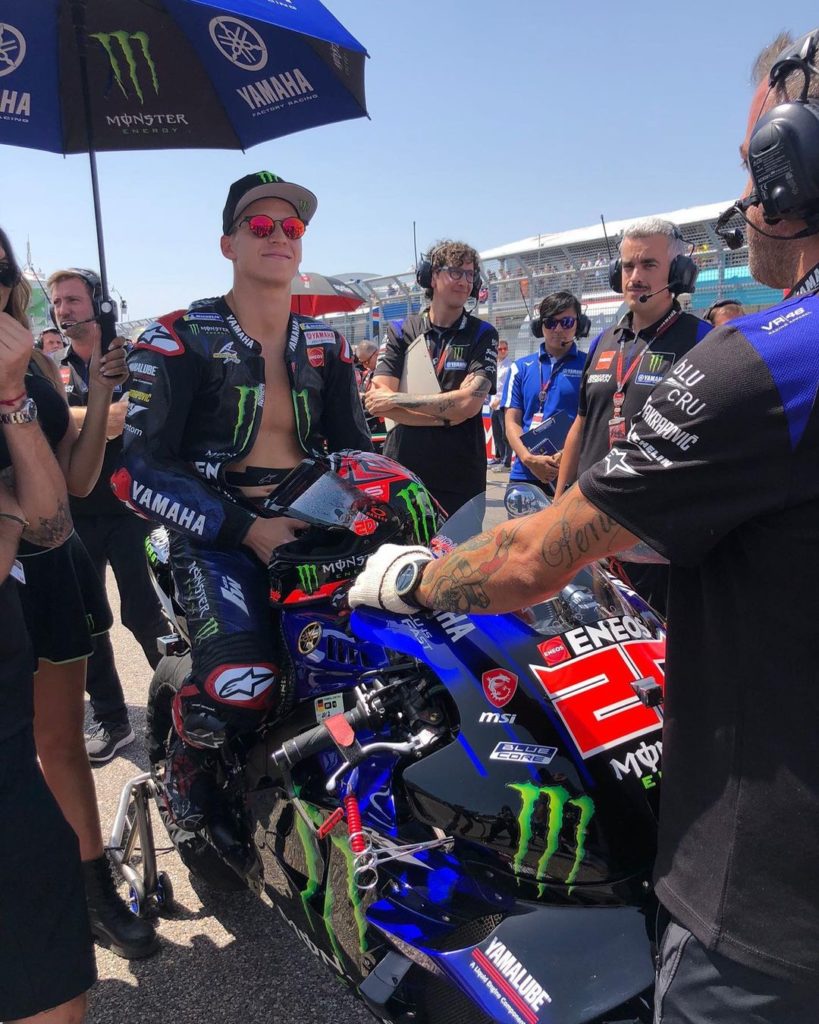 @fabioquartararo20 is looking happy before the start of the race  Round 10 get...