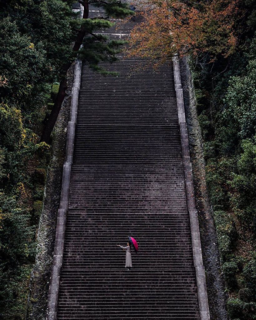Ascending 230 stone steps on a path lined by ancient cedars, this hallowed sanct...