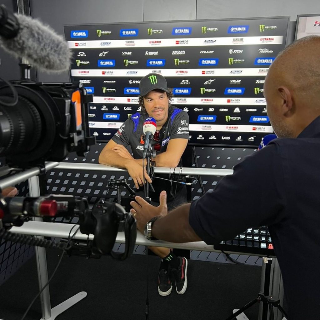 @frankymorbido also has his share of media commitments today  #MonsterYamaha...