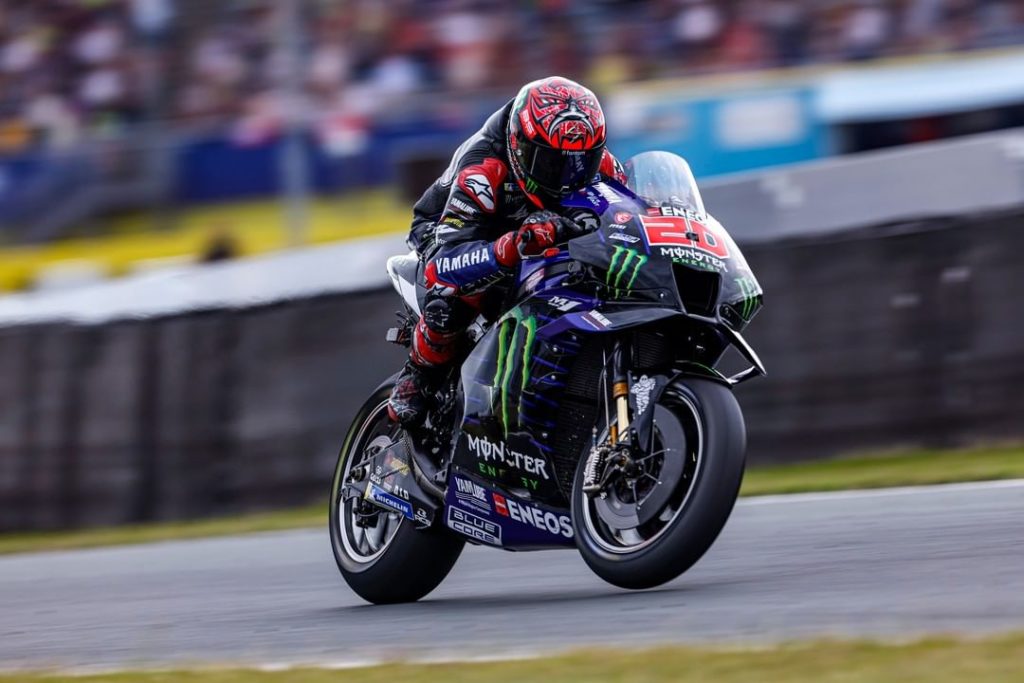 Pushing to the limit (and maybe a tiny bit over )  #MonsterYamaha | #MotoGP | #...
