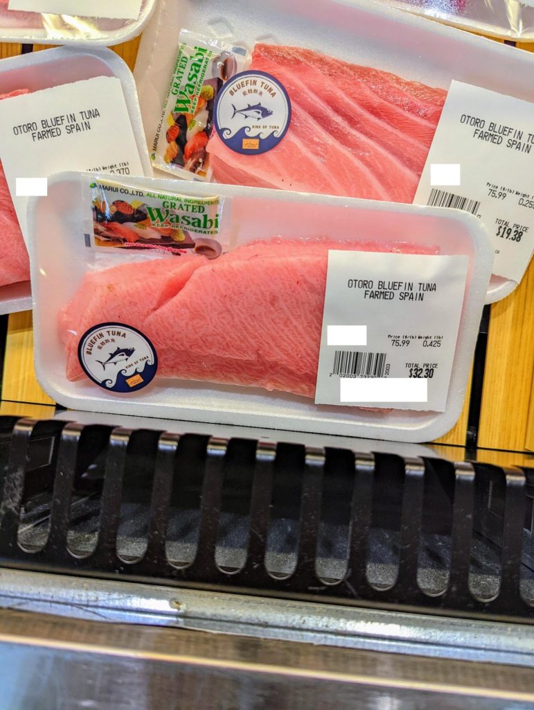 Marbling on the otoro