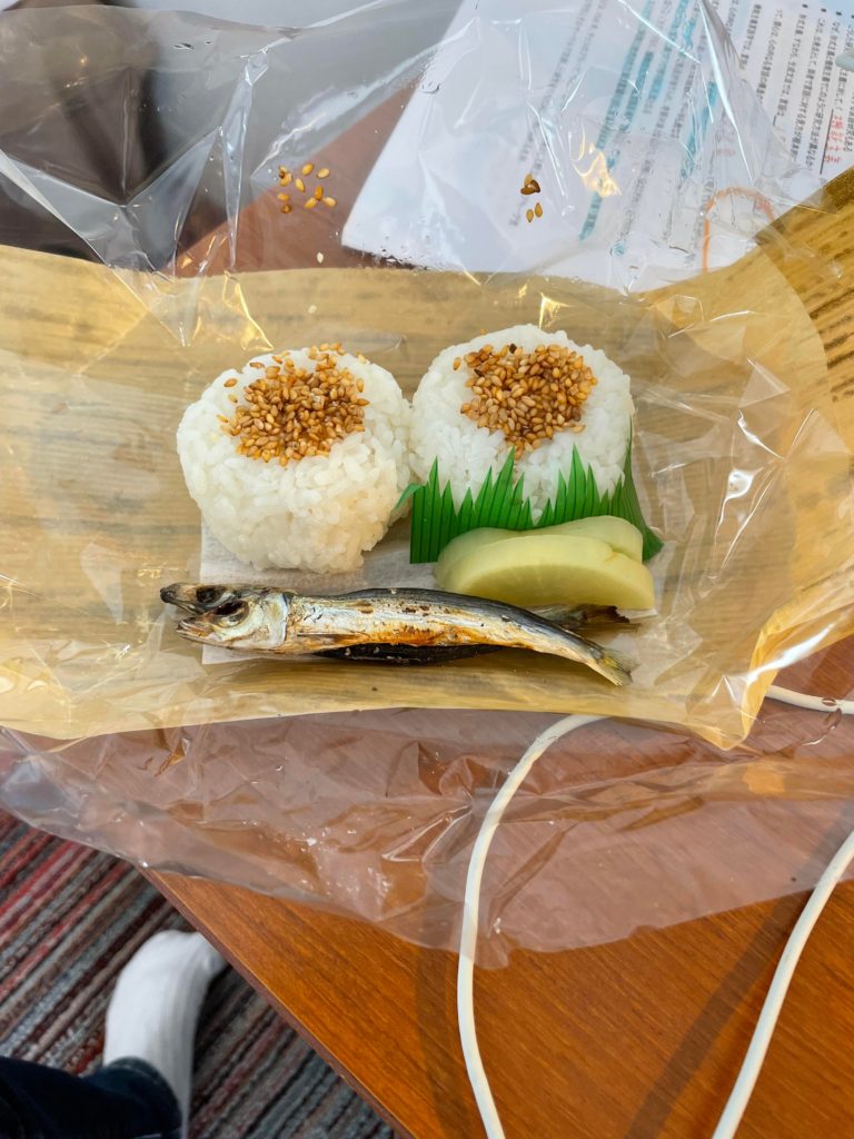 The little lunch I had before riding the Shinkansen