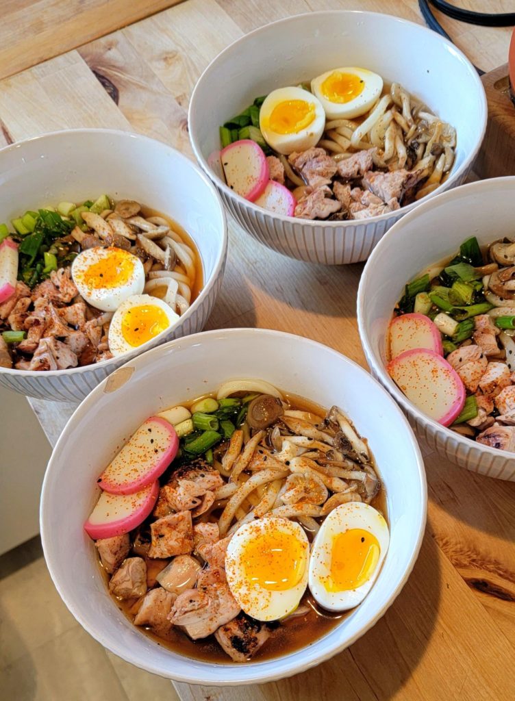 I made udon for the family last night.