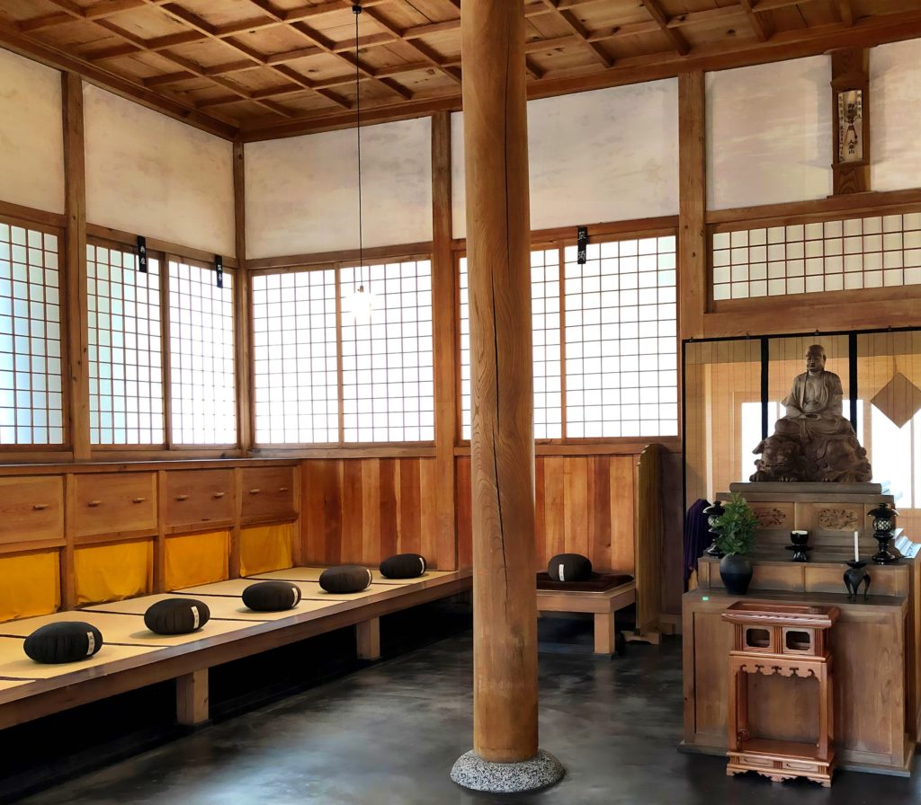 Zen Meditation room for monks at Shoboji Temple, Iwate Prefecture [OC]