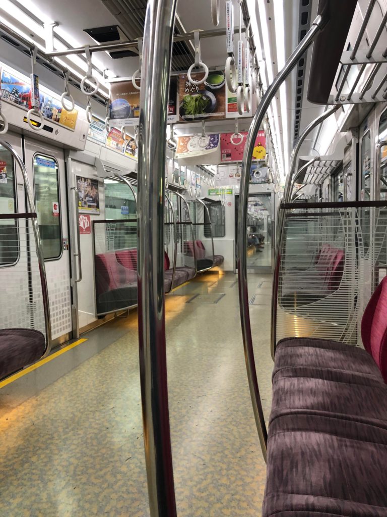 Empty train ride yesterday morning. 🚆