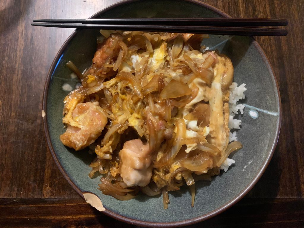 Homemade oyakodon I prepared today