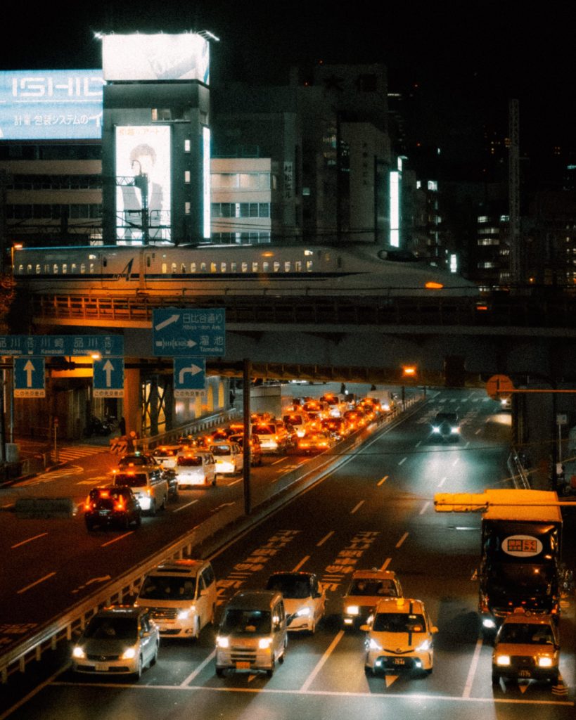 [OC] Shinkansen View from Yurikamome Line, Shimbashi, Tokyo