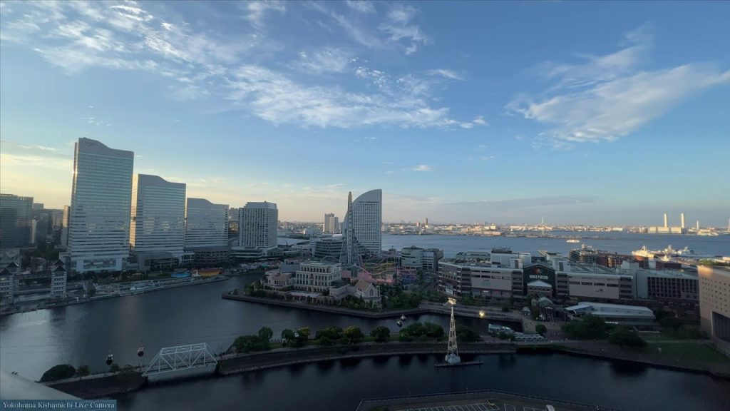 横浜汽車道Liveパノラマカメラ  :Yokohama Kishamichi  Live Camera , 26 June 2022