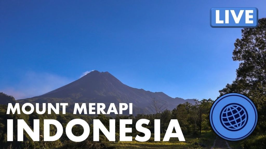 🌎 LIVE Cam: Mount Merapi Stratovolcano Indonesia 6-20-2022