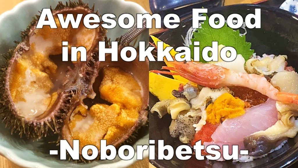 Japanese Food Tour in Hokkaido : Noboribetsu Onsen Market and AMAZING SEAFOOD!!