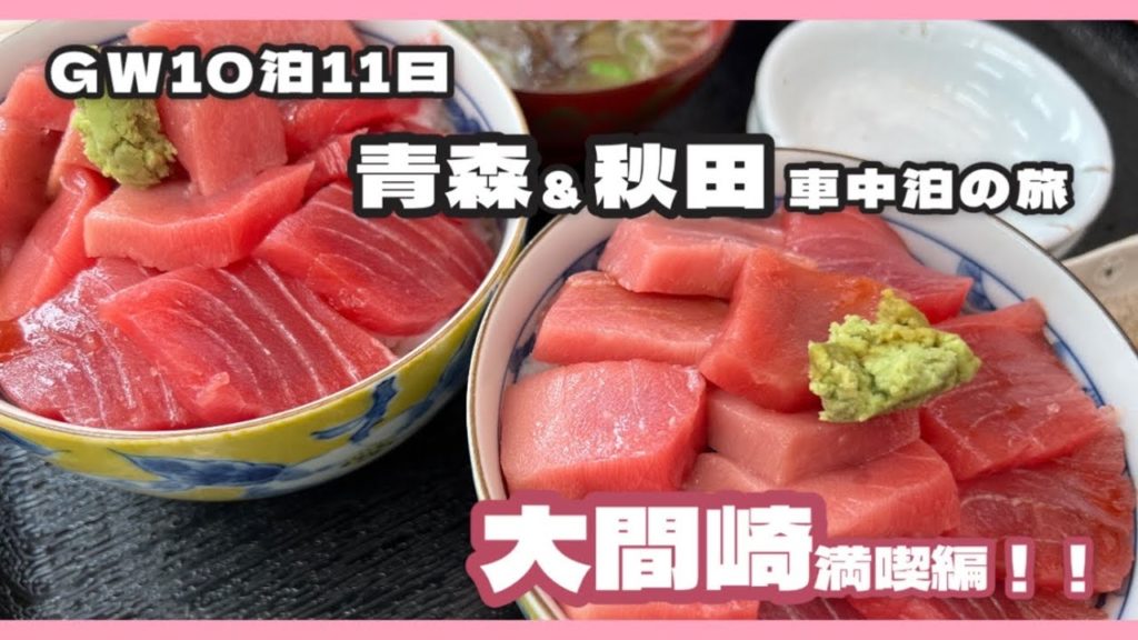 犬連れ車中泊の旅【青森県  大間崎】Traveling with Dogs in a Car  [Omazaki, Aomori pref.]