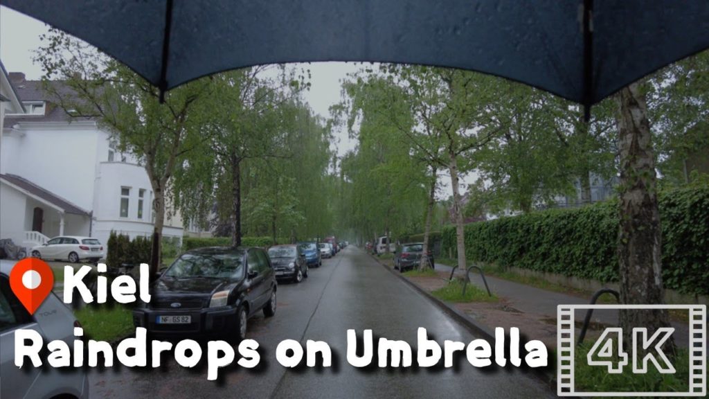 Walk in Kiel 🇩🇪 | 2022 | 4K·60p | Rainy Spring in Düsternbrook