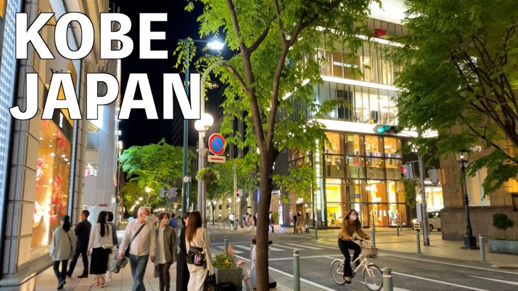 【4K】Night Kobe Sannomiya walking tour | Hyogo, Japan