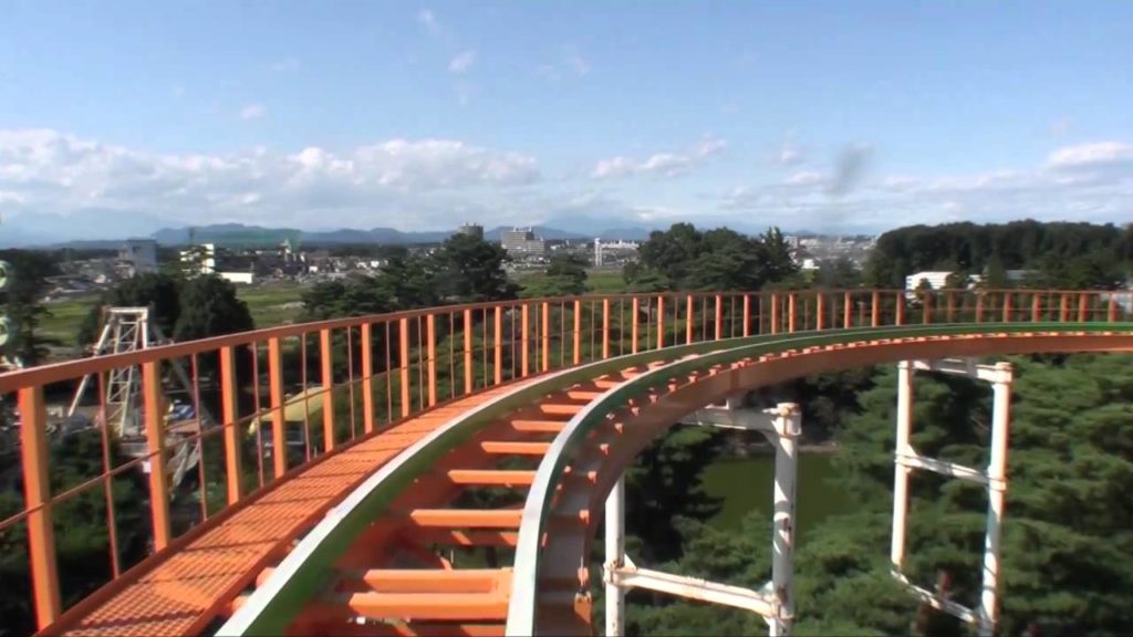Japanese Jetcoaster Roller Coaster Front Seat POV Onride Tochinoki Family Land HD