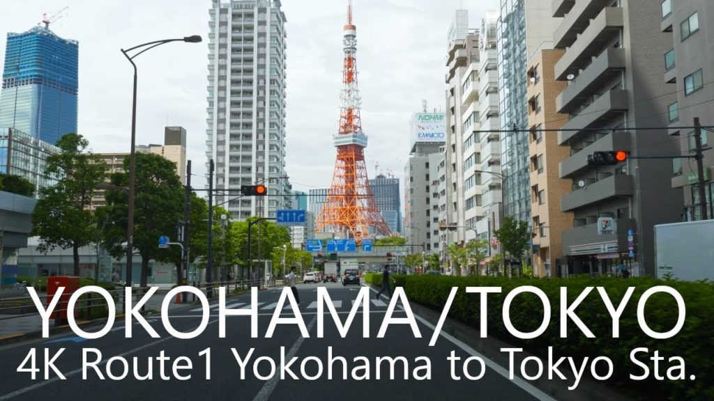 4K Drive Yokohama to Tokyo Thru Route 1 / 国道1号横浜→東京ドライブ