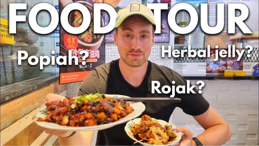 SINGAPORE FOOD TOUR: First Time Trying Iconic Dishes, Snacks & Desserts