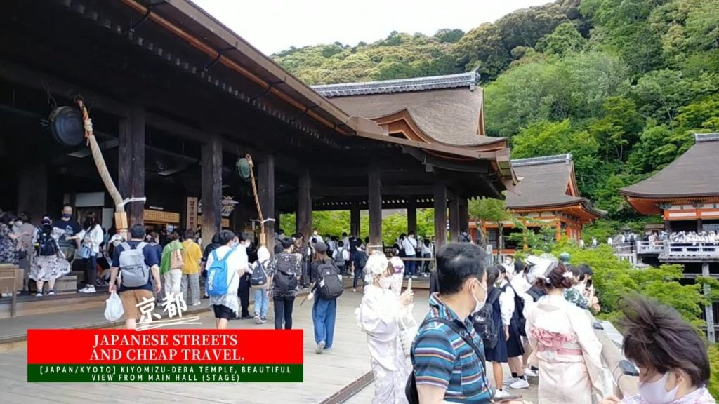 [Japan/Kyoto] travelvlog, Kiyomizu-dera Temple, Beautiful view from the main hall (stage).