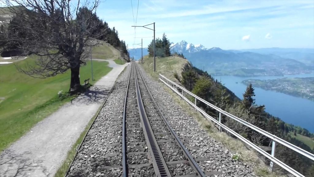 Swiss Trains - Travelling down the Rigi Bahn Railway