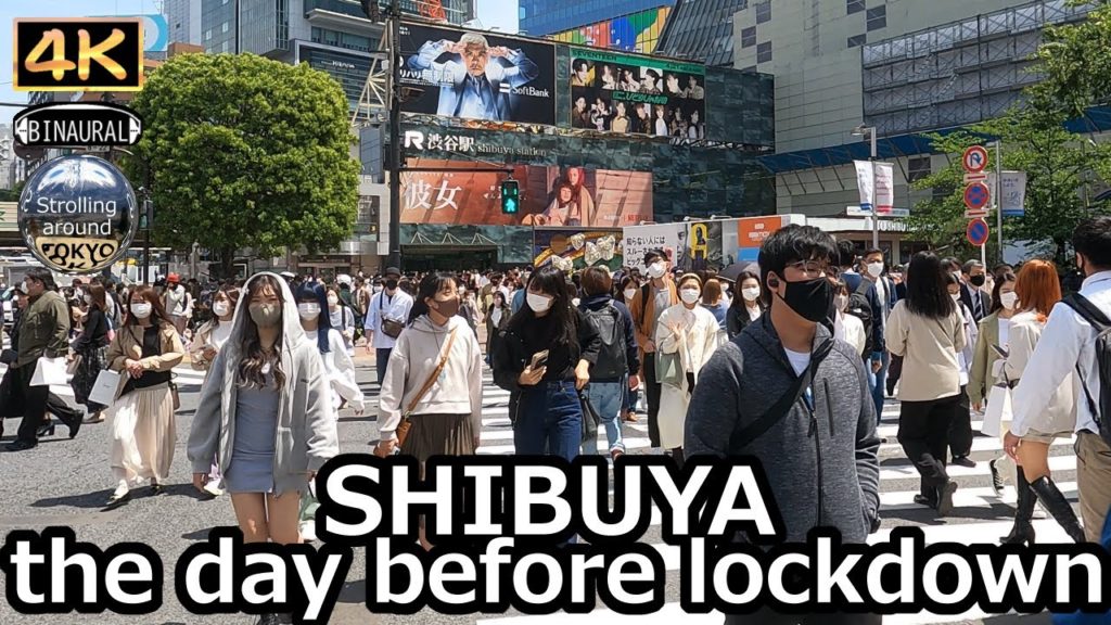 SHIBUYA the day before lockdown - 4K Tokyo Japan
