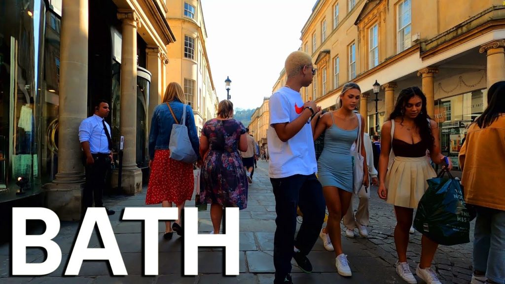 BATH Somerset UK | Bath City Centre Walking Tour 4K Virtual Walk