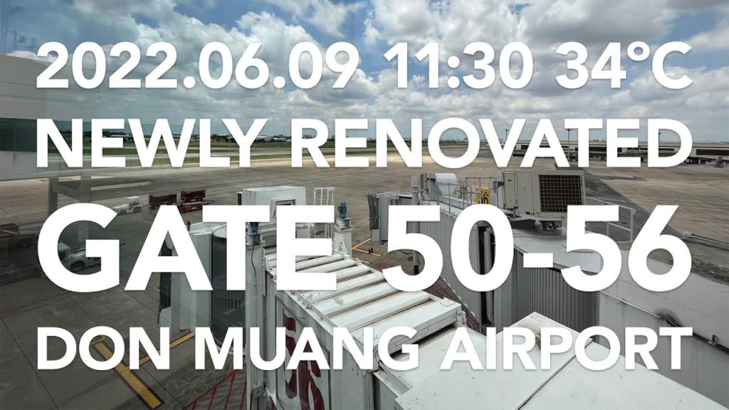 Bangkok: Newly Renovated Gate 50-56 at Don Muang International Airport 2022.06.09 12pm 34ºC