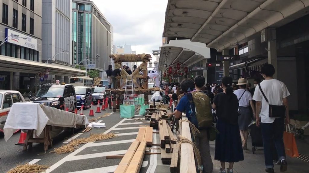 22年7月10日 祇園祭の山鉾と京都を歩く 室町通,新町通,函谷鉾町,四条烏丸,長刀鉾町 Walk around Kyoto city,Japan vlog