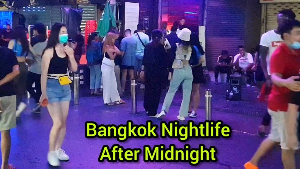 Bangkok Nightlife After Midnight Walking Street Khaosan Road Thailand 2022 4K Bangkok Nightlife After Midnight Walking Street Khaosan Road Thailand 2022 4K