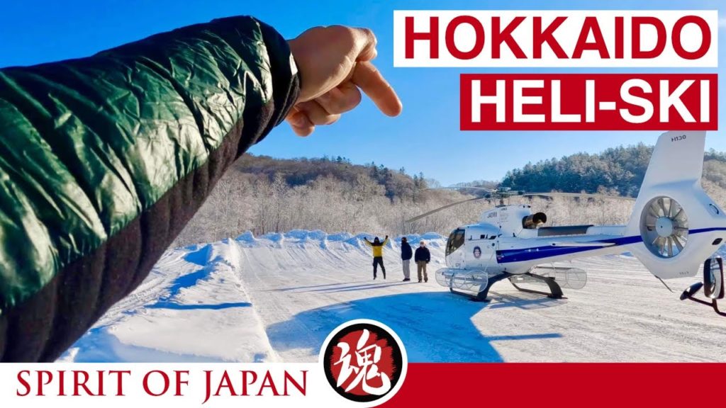 Helicopter Flight Over HOKKAIDO Volcano