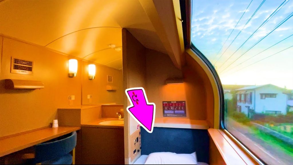Japan's Overnight Sleeper Train😴Most luxurious private room 🛏Sunrise Express[10 Hour trip to Tokyo]