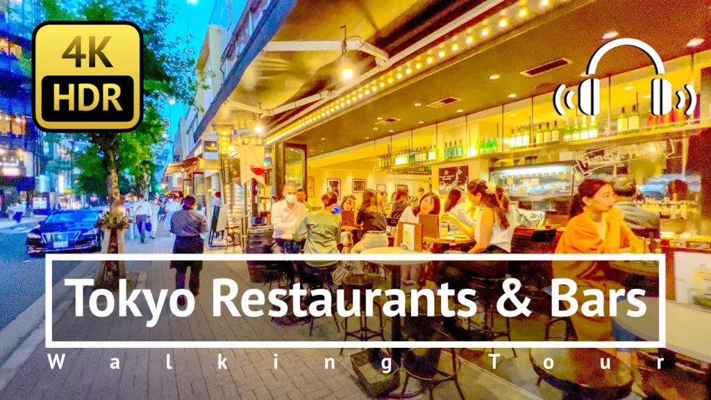 [4K/HDR/Binaural] Tokyo Restaurants & Bars Walking Tour - Tokyo Japan