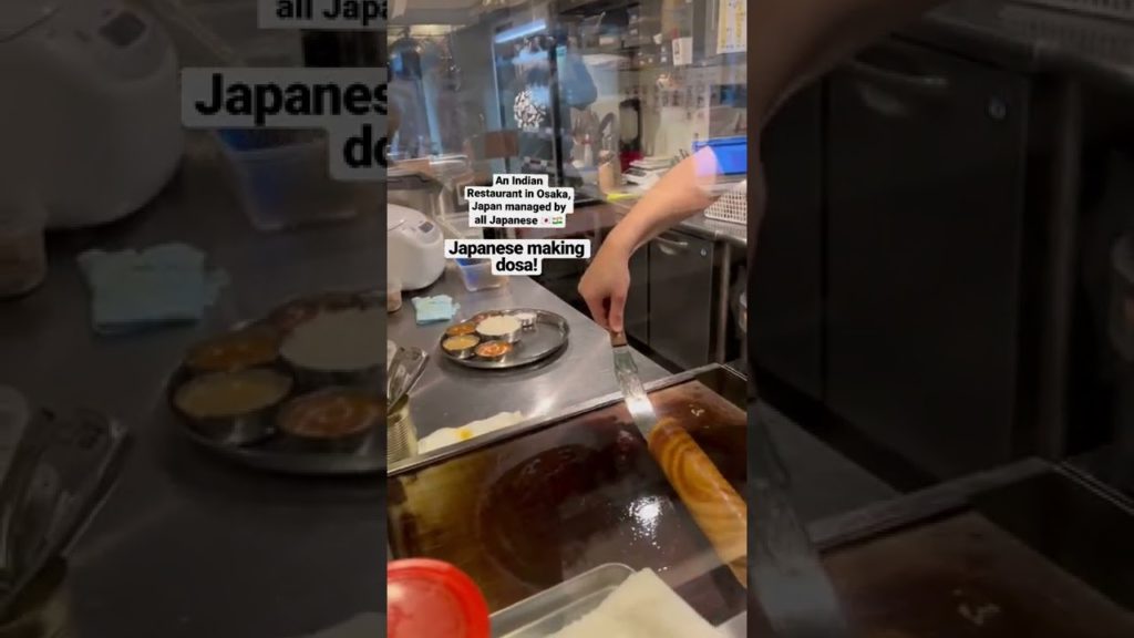 Japanese making Dosa | Japanese making Indian food #shorts #shortvideo #foodlover #travellife